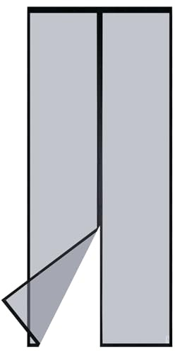 Apalus VP Zanzariera Magnetica per Porta Balcone 105×220 cm, 2× più resistente del modello Classico, anti-graffio per gatti, magneti più forti, fascia auto-adesiva larga 3,8 cm, non accorciabile