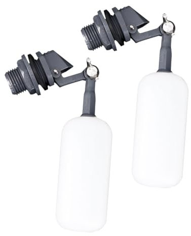 HOUDERCO 2stücke Schwimmerventil Für Wasserschale Automatische Wasserstandseinstellung Aquarium-luftbefeuchter-zubehör Schwimmerkugelhahn Aus Kunststoff Für Verschiedene Wassertanks