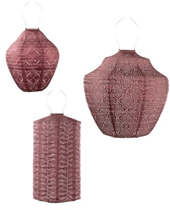 LUMIZ Solarlaterne - für Außen - Kupfer - 3 Stücke - Gartenbeleuchtung - Solarlampen - Gartendeko - Kupfer