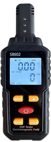 Geiger Counter Radiation Detector, 3-in-1 LCD Display Nuclear Radiation Detector with Sound & Light Alarm, Portable Monitor Meter for Home, Office, Outdoor, Indoor