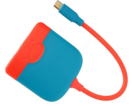 Interfaz 3-en-1 Versátil, Dock USB 3.0 Hub con 4K, PD de Carga Rápida para Juegos de Conmutación, Conveniencia para el Uso del Hogar y los Viajes