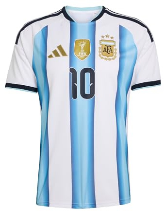 adidas Mens Argentina Messi Home Shirt 2026 White/Blue XL