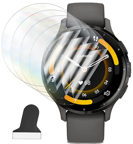Ronidaz 4 pièces Protection écran pour Garmin Venu 3S Film | Film TPU Full Cover, HD Transparent, Résistance aux rayures, Sensibilité tactile, screen protector pour Garmin Venu 3s