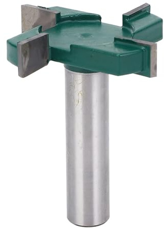 YWBL-WH 2in Schneiddurchmesser 4-Fluter-CNC-Outboard-Router-Bit mit 1/2-Zoll-Schaft, Ideal für die Plattenabflachung, das Planen und die Wiederaufnahme