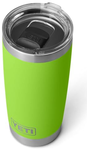 YETI Rambler 20 oz (591 ml) Tumbler with Removable Magslider Lid, Stainless Steel Vacuum Insulated Coffee Cup, Venom