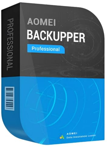AOMEI Backupper PRO Datensicherung Programm, Rettung bei Malware-Befall, defekter Festplatte oder Windows Crashes - für 2 PCs, lebenslange Laufzeit für Win 11, 10