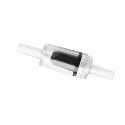 RASTKY One Way Check Valve Greatly Protecting Air Pump From Water Damage - Ideal for Aquarium, Red Plastic 3.9x3.9x1.2, Pack of 10 (Transparent Black)