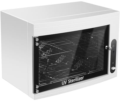 Madelynn UV Sterilisator 10L Sterilisator für Instrumente, UV Desinfektionsgerät mit LED-Display und Herausnehmbare Ablagen, für Kosmetik, Fusspflegestudios, Friseursalon