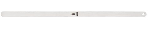 Starrett 667-20 Steel Feeler Gage, 0.020 Thickness, 1/2 Width, 12 Length