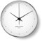 Georg Jensen Henning Koppel Uhr, Schwarz, 6 x 22 x 22 cm, Plastik, Silber, 10 x 10 x 4.4 cm