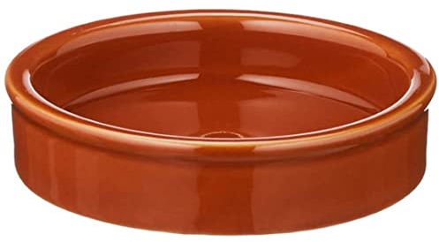 Titan Tapas Dish 4inch / 10cm - Case of 6 - Porcelain Tapas Dishes 6-piece, Brown