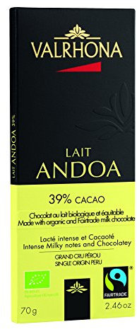 Valrhona - Tablettes Grands Crus - Chocolat au Lait - Andoa 39% - 70g