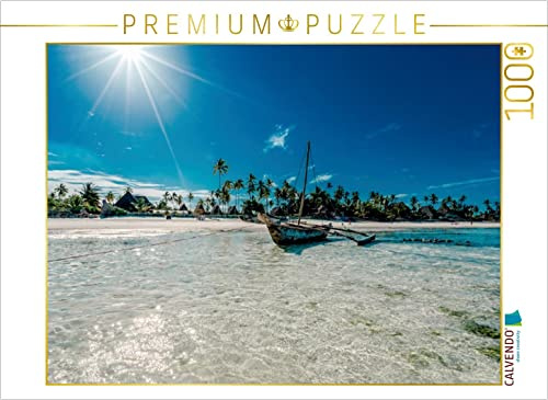 CALVENDO Puzzle Strand von Jambiani | 1000 Teile Lege-Größe 64 x 48 cm Foto-Puzzle für glückliche Stunden