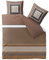 CelinaTex Touchme Biber Bettwäsche 200 x 220 cm 3teilig Baumwolle Bettbezug, Set, Bettgarnitur für Sommer und Winter, ganzjährig, pflegeleicht, Tara kariert Streifen braun beige weiß