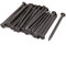 sourcing map Clous 2,5 pouces Longueur Carbone Acier Point Mur Ciment Quincaillerie Clou Noir 20 Pièces
