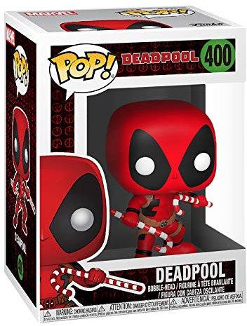 Deadpool Wackelkopf Figur Christmas Marvel Funko Pop Nr. 400 Vinyl 9cm