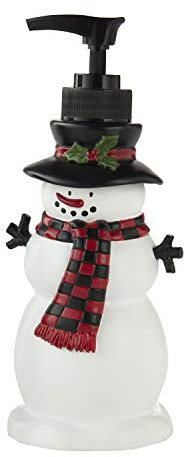 SKL Home Christmas Woodland Winter Schneemann Seifenspender für Bad/Küche & Geschenk, Mehrfarbig