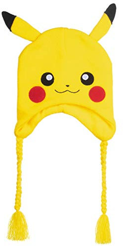 Bioworld Pokemon Pikachu Laplander Cosplay Beanie Cap Hat One Size Lizenziert Neu Gelb
