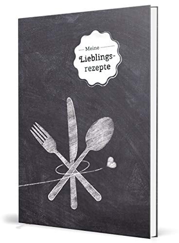 Großes XXL Rezeptbuch zum selberschreiben - TAFEL - DIN A4-102 individuellen Rezeptseiten im DIY Kochbuch zum ausfüllen: Kratzfestes Hardcover mit Inhaltsverzeichnis, Register und Lesezeichen
