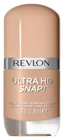 REVLON Smalto Ultra HD Snap! Formula Glossy e 100% Vegana con 75% di Ingredienti Naturali e Idratanti ed Elevata Copertura - Colore 012 DRIVEN