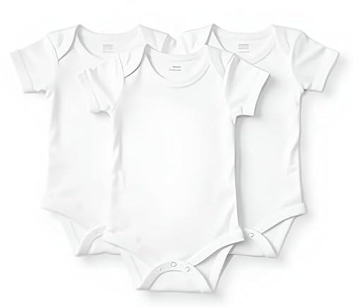 ZZZ ZZZ PETITE ABEILLE Set da 3 Body Neonato cotone 0-36 mesi, Body neonata cotone 100% anallergico traspirante, bambino e bambina unisex fino a 3 anni