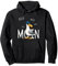 Skizzenmonster Maritime Möwe mit Sonnenbrille Pullover Hoodie für Nordlichter, Unisex, Schwarz, M