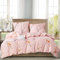Boqingzhu Bettwäsche Blumen 155x220cm Rosa Pink Blumenmuster Blümchen Bettwäsche Set Microfaser Bettbezug und 2 Kissenbezüge 80x80cm mit Reißverschluss