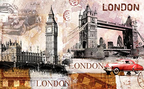 1500 Teile Puzzle Erwachsene Retro London Casual DIY Puzzle