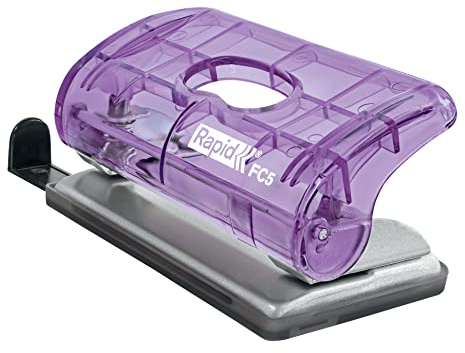 Esselte Perforadora de Papel de 2 Orificios, Taladradora con Capacidad Hasta 10 Hojas, Compacta, Hogar, Escuela y Oficina, Gama Colour'Breeze, Lavanda, 5001334