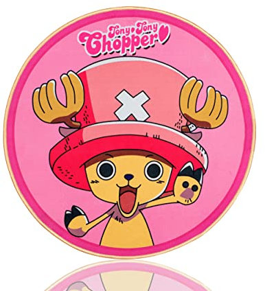 Roffatide Cartoon Runder Teppich Cute Blanket Rug Fußmatten Rosa Teppich für Zuhause 160x160 cm