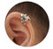 Frodete Silberne Frosch-Ohrstecker für Damen, Tier-Ohrringe für Teenager, Mädchen, Vintage-Ohrringe, hypoallergener Frosch-Schmuck, Adjustable, Kupfer, Sonstiges