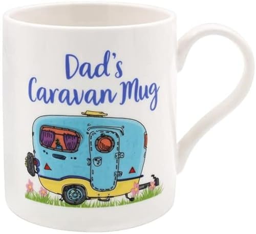 The Leonardo Collection lesser and pavey LP94874 Tasse en céramique Motif caravane de papa Blanc et bleu