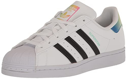adidas Originals Sneaker Superstar Bambino, Bianco/Rosa fascio/Nero, 23.5 EU