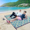 XQKXHZ Tapis d'extérieur Réversible pour Terrasse, Tapis de Balcon en Paille en Plastique Grand, Tapis de Sol Moderne pour Camping, RV, Jardin, Terrasse, Remorque, Salon,Bleu,120x180cm