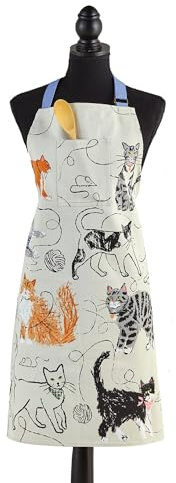 Ulster Weavers - Feline Friends - Apron - Cotton - One Size in Grey