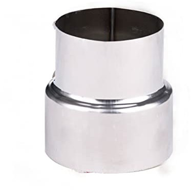 HOHOVYVY Réducteur de tuyau de poêle, de 90 mm à 80 mm, réduction des conduits de fumée, tuyau de cheminée, en acier inoxydable de qualité supérieure