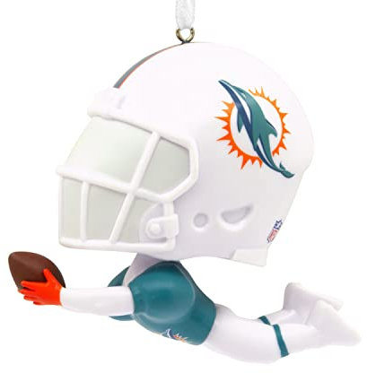 Hallmark NFL Miami Dolphins Bouncing Buddy Weihnachtsdekoration
