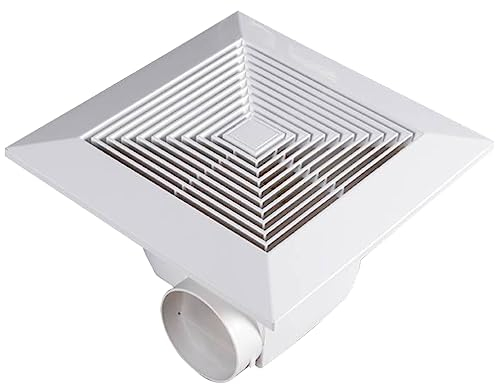 OSALADI Deckenventilator Für Badezimmer Entlüftungsventilator Für Badezimmer Abluftventilator Zur Wandmontage Badezimmer Abluftventilator Badezimmer PVC Stumm Entlüften Weiß