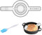 1 Piece Oven Baking Bread Mat with 1 Oil Brush, Dough Bread Mat with Long Handle, Baking Silicone Mat, Oven Insert Replacement Bread Mat (Black)