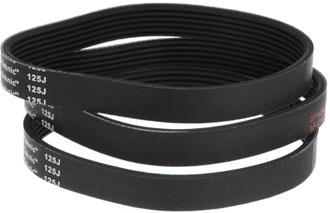 QUARKZMAN 3 Stück 125J PJ Keilrippenriemen 6 Rippen 12,5(317,5mm) Länge x 0,55(14mm) Breite x 0,14(3,5mm) Dicke Gummi Poly V Riemen Keilriemen Flachriemen Antriebsriemen Für Rasenmäher