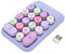 Tastierino Numerico USB, Tastierino Numerico Meccanico per Laptop, Tastierino Numerico per Macchina da Scrivere a Colori retrò a 18 Tasti per XP, per (Tema viola)