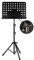 HJXGQJM Orchester-Notenständer Aus Holz,2-in-1 Dual-Use Desktop Buchständer, Faltbarer Notenhalter Mit Tragetasche, Notenständer Aus Schwarzem Metall/Holzfarbe Notenständer(Noir)