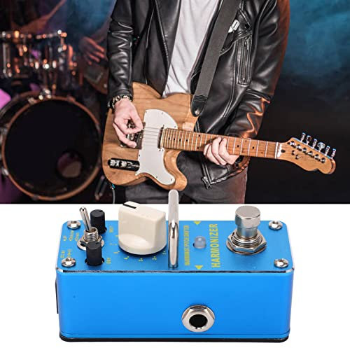 Gitarrenpedal, Pitch-Shifter-Effektpedal, Eingangsimpedanz 470 KOhm, Ausgangsimpedanz 100 Ohm, Metallic-Blau, E-Gitarre, Pitch-Shifter-Effektpedal Mit 3 Modi