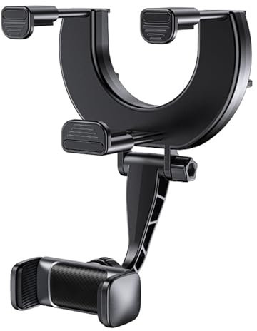 Rückspiegel Handyhalterung für BMW 1er E81 E82 E87 E88 F20 F21 F40 F52 116i M135i, Rutschfestes Handy Halterung Verstellbarer Autotelefonhalter Autotelefonhalterung Autohalterung KFZ Halterung