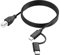 YACSEJAO Cavo per stampante USB 2 in 1 6,6 FT Micro USB 2.0 + tipo C a USB B per computer, scanner, tastiere elettriche, piano, controller MIDI e altro ancora
