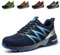 Nasogetch Arbeitsschuhe Herren Damen Sicherheitsschuhe Leicht Stahlkappenschuhe Sportlich rutschfest Atmungsaktiv Blau 46 EU