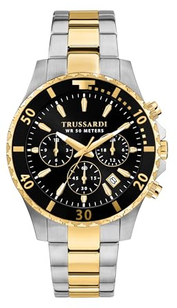 Trussardi Orologio Uomo, Multifunzione, Analogico, Cinturino in Acciaio, Collezione City Life - R2453169002