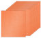 PATIKIL 10 Blatt Kartonpapier Quadratisch 250g - 30,5 x 30,5 cm - Dickes Bastelkarton zum Basteln Hochzeit Karton Glitzer Papier Stanzen DIY Deko Bastelpapier Bedruckbar, Orange