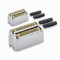 2er-Pack Ersatz-Rasierfolien und -Klingen, kompatibel mit BaBylissPRO Double FXFS2, Ersatz-Rasierfolie aus Metall (Silber)