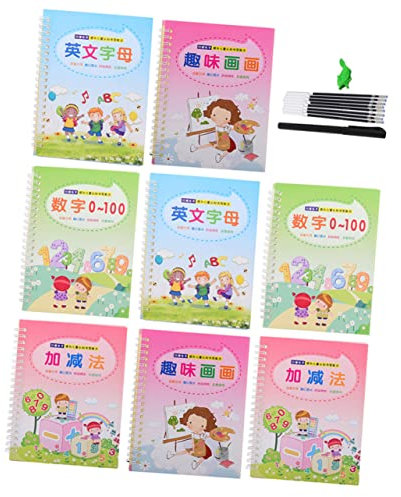 SHINEOFI 1 Satz Rillen-Übungs hefte bleistifte Stifte für Filzstifte stationär zeichenbuch Schreibübungstool Handlettering lernen und üben Übungsbuch Plastik Colorful